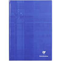 Clairefontaine 90461C - Cuaderno cosido (Tapa dura) A4 interior rayado horizontal con margen de 192 páginas- color Azul